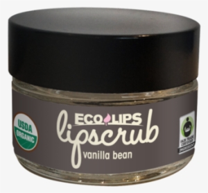 Lip Scrub Vanilla Bean - Eco Lips Lip Sugar Scrub 2 Pack (2- 15ml Jars) 100%