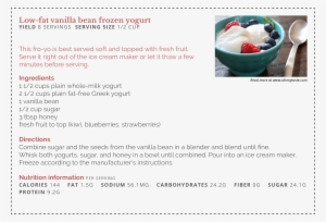 Low Fat Vanilla Bean Frozen Yogurt Final - Dessert