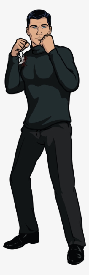 Sterling Archer - Sterling Archer Black Turtleneck
