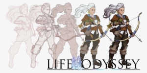 Female Archer Life Odyssey - Cartoon