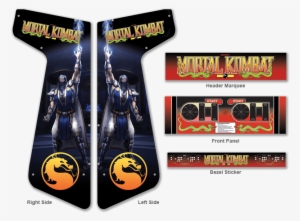 Custom Mortal Kombat Graphics For Xtension Arcade - Mortal Kombat Arcade Cabinet Artwork