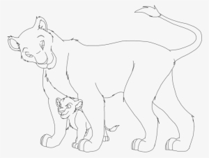 Lion And Lioness Drawing At Getdrawings - Lion