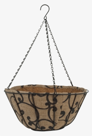 14″ Jute Aquasav™ Hanging Basket Scrolls