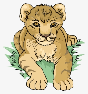 Lion Clipart Lion Cub - Free Clipart Lion Cub