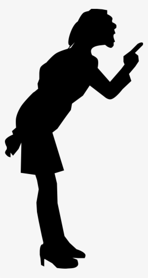 Big Image - Silhouette Of An Angry Woman