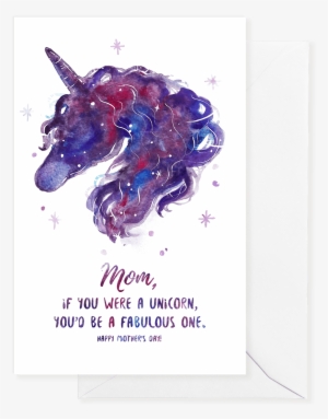Mom, If You Were A Unicorn - Unicorn Mother's Day Card