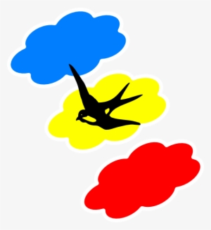 Original Png Clip Art File Swallow Colored Clouds Svg