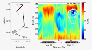 Cruise Track With Indicated Day And Nighttime Hours - Diagram