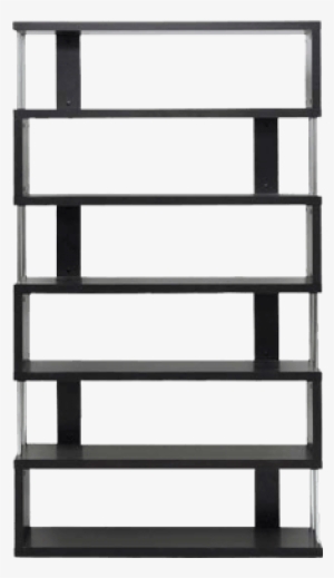 Modern Bookshelf With Metal Rod Supports - Baxton Studio Barnes Dark Brown Six-shelf Modern Bookcase