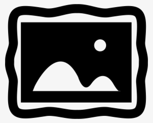 Painting With Frame Of Curved Edges Svg Png Icon Free - Painting Frame Icon