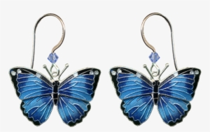 Blue Morpho Earrings