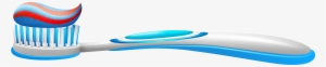 Toothbrush With Toothpaste Png Clip Art - Toothbrush With Toothpaste Png