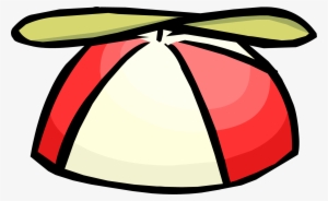 Red Propeller Cap - Club Penguin Hats