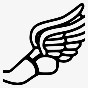 Dinosaur Clipart Teacher - Track And Field Winged Foot