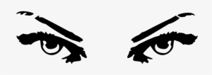 Vector Clip Art Of Evil Woman's Eyes - Evil Eyes Clip Art