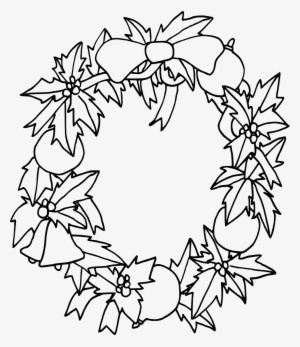 Drawing Christmas Wreath 58 - Coloring Pages Of Wreaths