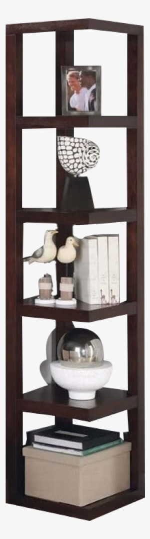 Coaster Corner Bookcase In Cappuccino - Coaster Contemporary Bookcase Cappuccino