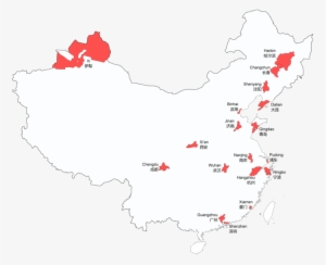 Map Of Sub-provincial Level Entries In The People's - Provincial City