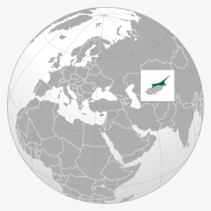 Northern Cyprus - Globe Map Of Syria
