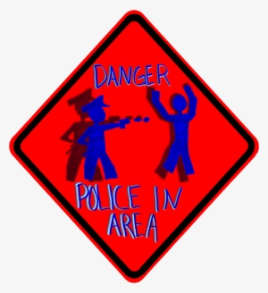 Danger Police In Area 3d - Yellow