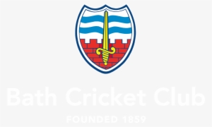 Bath Cc Badge Founded White - Bath Cricket Club