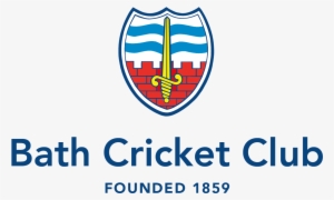 Bath Cc Badge Founded White - Bath Cricket Club