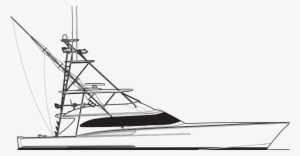 Clip Library Library Custom Sportfish Yachts And Service - Sportfish Boat Line Drawings