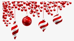 Red Christmas Ornaments Png - Red Christmas Decorations Png