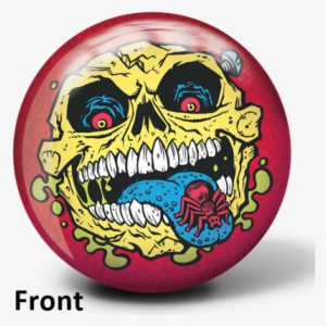 Madballs Skull Face Bowling Ball - Brunswick Madballs Skull Face Viz-a-ball Bowling Ball