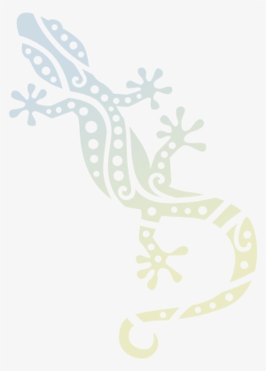 Gecko - Gecko Ornamental Wall Decal Style And Apply