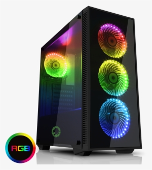 Gmxcsdracoblkrgb-new - Tempered Glass Pc Case Rgb