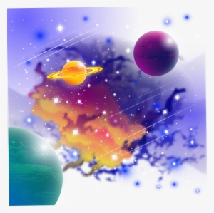 Svg Royalty Free Download Planet Universe Nebula Fantasy - Star Cosmic Png