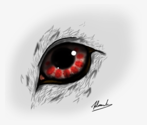 Eye Blood Wolf By The - Painting