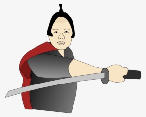 Samurai Demon Eyes Kyo Japan Katana Drawing - Samurai Clipart