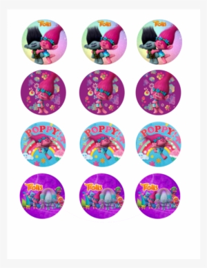 Trolls Cupcake Toppers Characters - Trolls Cupcake Toppers