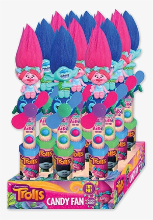 Dreamworks Trolls Character Fan Candy Toy For Fresh - Trolls Candy Dreamworks