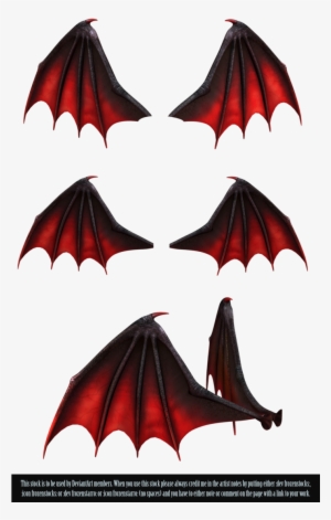 Demon Png Image Background - Black And Red Demon Wings