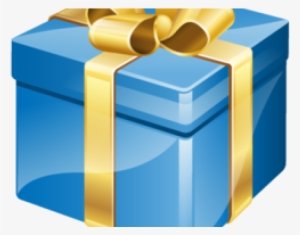 Birthday Present Clipart Blue Gold - Elegante Felicitaciones Cumpleaños Formales