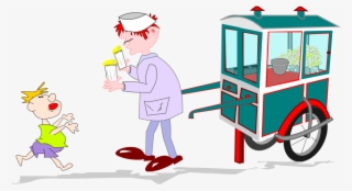 Free Popcorn Vendor Clip Art - Popcorn Vendor Clipart