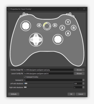 Gamepad Overlay - Overlay Obs