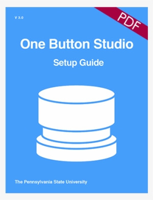 Book Cover Image Denoting The Download For The Obs - One Button Studio Icon