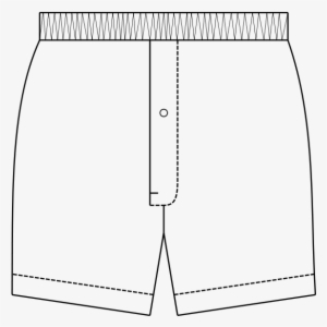 File - Boxer Shorts - Svg - Boxer Shorts Drawing