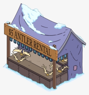 $5 Antler Rental Flipped Snow Menu - Portable Network Graphics
