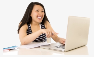 Make Your Free Profile - Asian Girl Using Laptop
