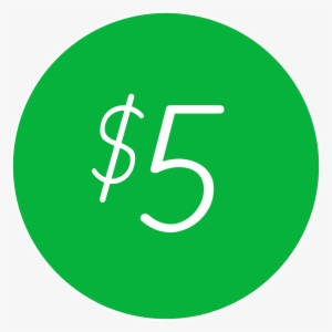 5 Dollars - Network Icon Green