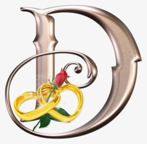 Alfabeto Dourado Coração Png - Imagenes De Letras De Nombre Con Rosas