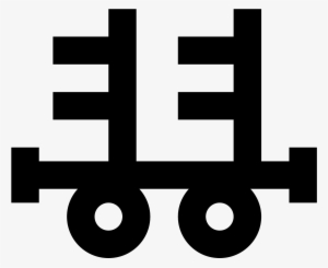 Railroad Car With Wood Icon - Circle