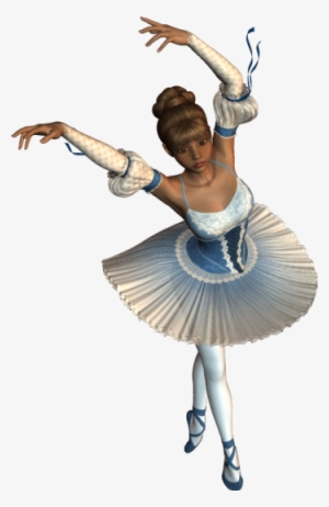 3d Blue Ballerina Free Clipart - Ballerina 3d