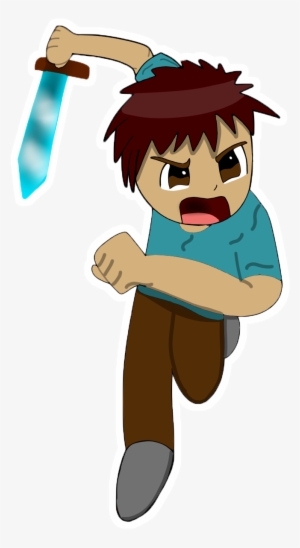 Unique Minecraft Steve Clip Art Medium Size - Minecraft Steve Cartoon Png