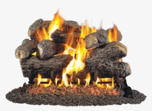 Lakeshore Cement Hargrove Log Products Fireplace Installation - Real Fyre 18" Charred Royal English Oak Log Set, Ss